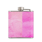 レザーガーリーフェイクピンクモノグラム名 フラスク (裏面)