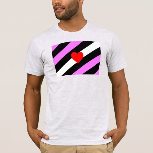 レザーガール・プライドフラグ Tシャツ (正面)