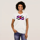 レザーガール・プライドフラグ Tシャツ (正面フル)