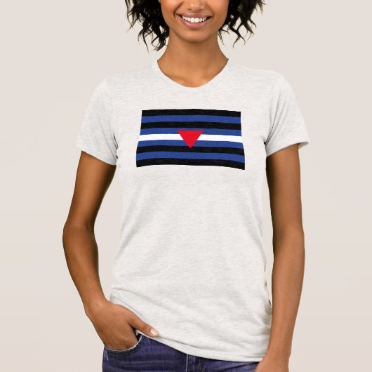 レザークィア・プライドフラッグ Tシャツ (正面)