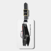 レザークラシックストラップ付きラゲッジタグ用の車の画像 ラゲッジタグ (正面縦)