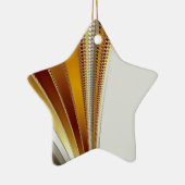 レザークリスマスフラクタル セラミックオーナメント (右)