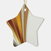 レザークリスマスフラクタル セラミックオーナメント (左)