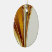 レザークリスマスフラクタル セラミックオーナメント (右)