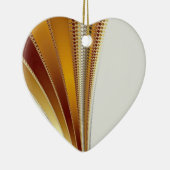 レザークリスマスフラクタル セラミックオーナメント (右)