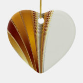 レザークリスマスフラクタル セラミックオーナメント (裏面)