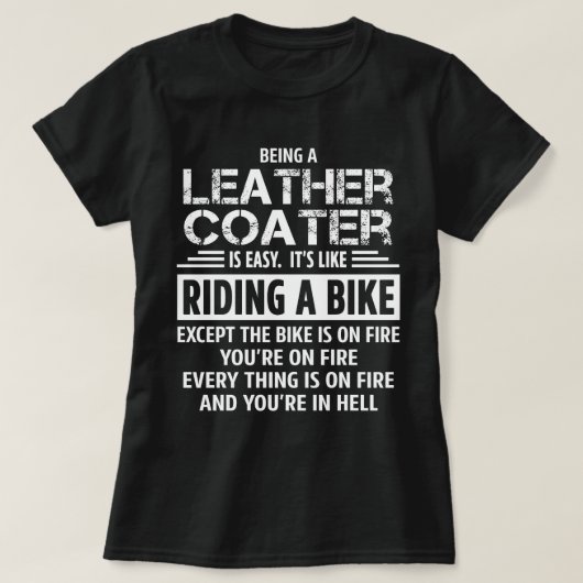 レザーコーター Tシャツ (デザイン正面)