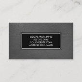 レザーシンプル 名刺 (裏面)