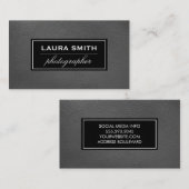 レザーシンプル 名刺 (正面/裏面)