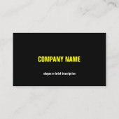 レザージャケットイエロービジネスカード(横) 名刺 (裏面)