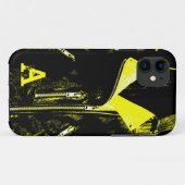 レザージャケットイエローモノグラムiPhone 5ケース Case-Mate iPhoneケース (裏面(横))