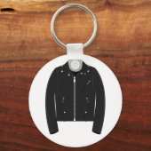 レザージャケットキーチェーン キーホルダー (正面)