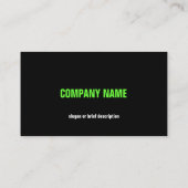 レザージャケットグリーン名刺（横） 名刺 (裏面)