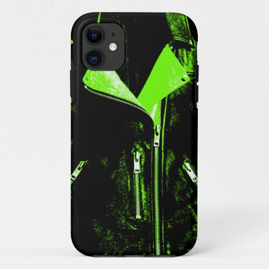 レザージャケットグリーンiPhone 5ケース Case-Mate iPhoneケース (裏面)