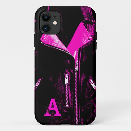 レザージャケットピンクモノグラムiPhone 5ケース Case-Mate iPhoneケース (裏面)
