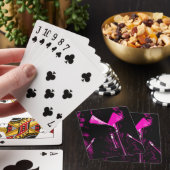 レザージャケットピンク遊のカード トランプ (インサイチュ)