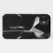レザージャケットホワイトiPhone 5ケース Case-Mate iPhoneケース (裏面(横))