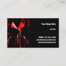 レザージャケットレッドの名刺(横) 名刺