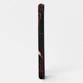 レザージャケットレッド"モノグラム" iPhone 5ケース Case-Mate iPhoneケース (裏面/左)