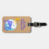 レザーストラップ付きクルーズラゲッジタグ ラゲッジタグ (正面横)