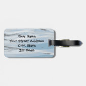 レザーストラップ付きクルーズラゲッジタグ ラゲッジタグ (裏面横)