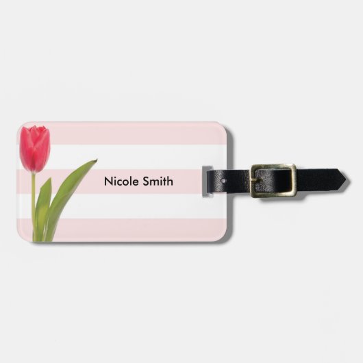 レザーストラップ付きラゲッジタグ ラゲッジタグ (正面横)