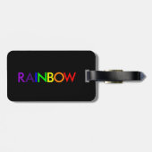 レザーストラップ付きレインボーラゲージタグ ラゲッジタグ (裏面横)