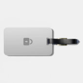 レザーストラップ付き荷物タグをロック ラゲッジタグ (裏面横)