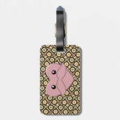 レザーストラップ付き荷物専用タグ ラゲッジタグ (裏面縦)