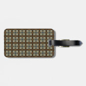 レザーストラップ付き荷物用タグのパーソナライズ ラゲッジタグ (裏面横)