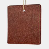 レザーセラミックスクエアオーナメント セラミックオーナメント (左)