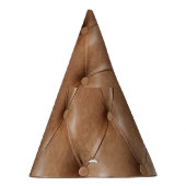 レザーソファ:テクスチャ付き背景 パーティーハット (右)