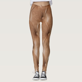 レザーソファ：テクスチャ付き背景 レギンス