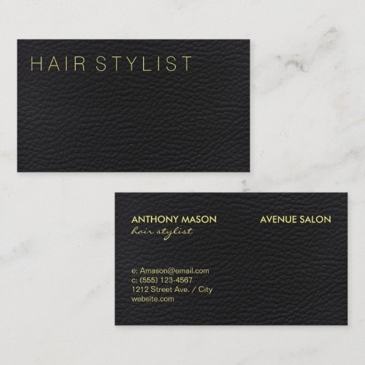 レザータイモダンプ 名刺 (正面/裏面)