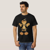 レザーダディサンモーターサイクルバイカーユーモア Tシャツ (正面フル)
