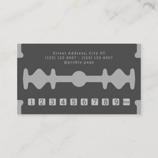 レザーダークタンロイヤリティ 名刺 (裏面)