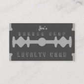 レザーダークタンロイヤリティ 名刺 (正面)