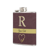 レザーテクスチカスタムューム愛モノグラム フラスク (左)