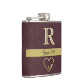 レザーテクスチカスタムューム愛モノグラム フラスク (右)