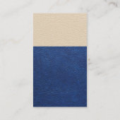 レザーテクスチャカラーブロック 予約カード (裏面)