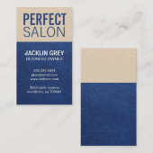 レザーテクスチャカラーブロック 予約カード (正面/裏面)