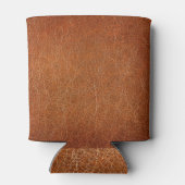 レザーテクスチャクローズアップ詳細 缶クーラー (裏面)