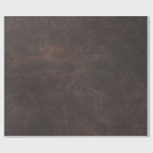 レザーテクスチャスクラップブック作り茶 ラッピングペーパー (フラット)