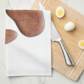 レザーテクスチャドッグポープリント キッチンタオル (四つ折り)