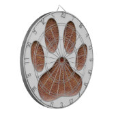 レザーテクスチャドッグポープリント ダーツボード (正面左)