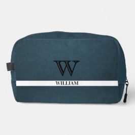 レザーテクスチャブラックモノグラム名 ドップキット