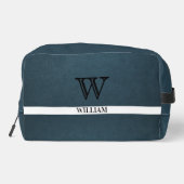 レザーテクスチャブラックモノグラム名 ドップキット (裏面)