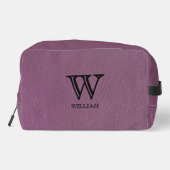 レザーテクスチャブラックモノグラム名 ドップキット (裏面)