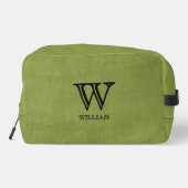 レザーテクスチャブラックモノグラム名 ドップキット (裏面)