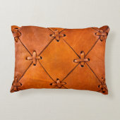 レザーテクスチャ。 アクセントクッション (裏面)